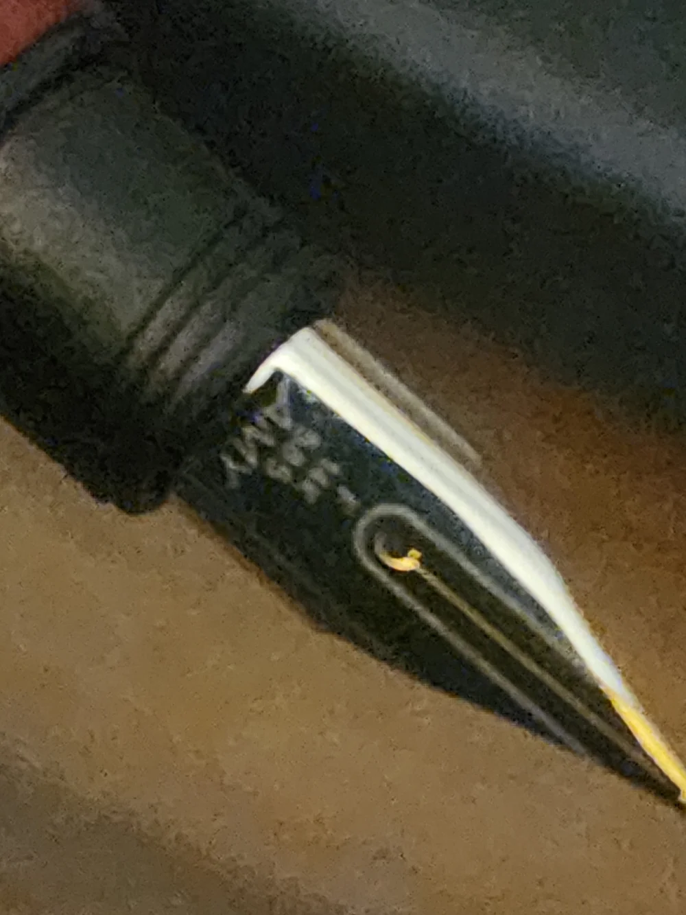LAMY Accent 98 Briarwood Fountain Pen – 14K Gold Fine Nib – Appears Unused